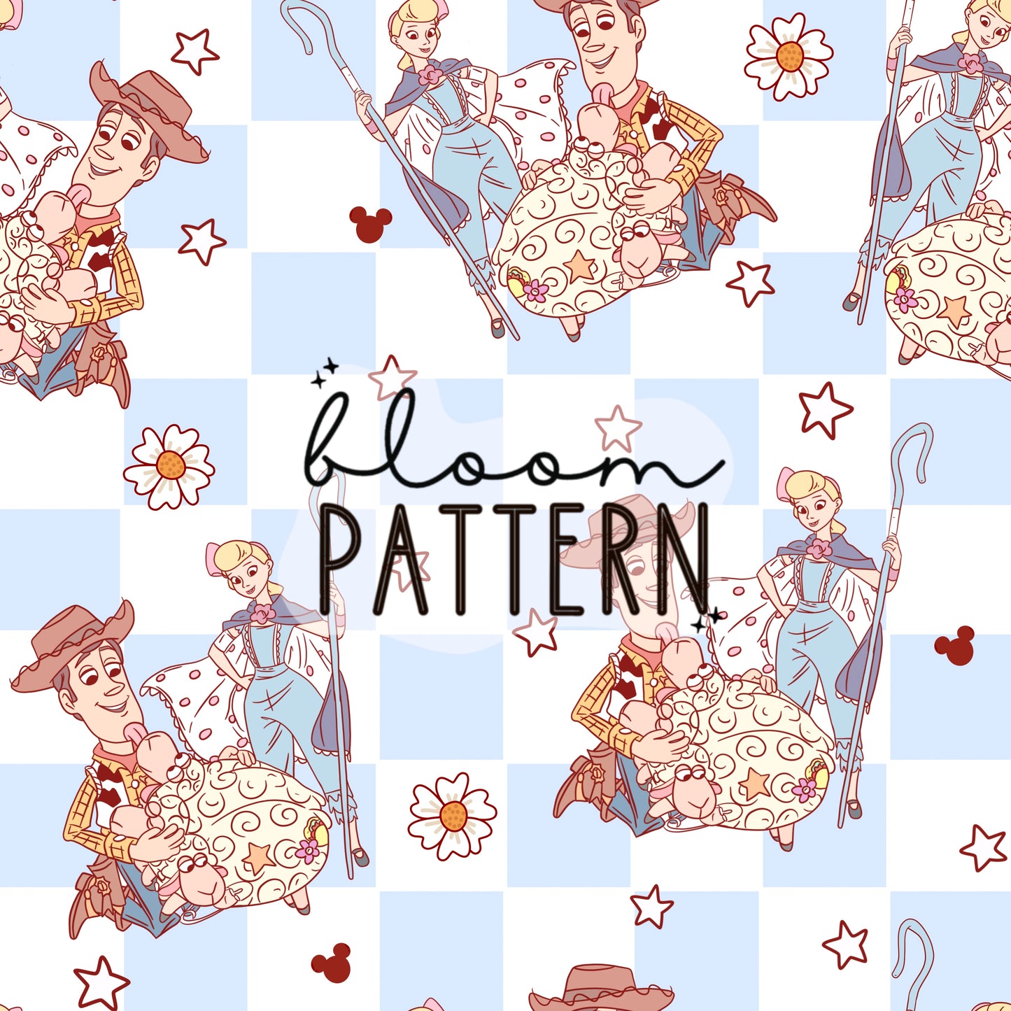 Toy Friends Seamless Pattern