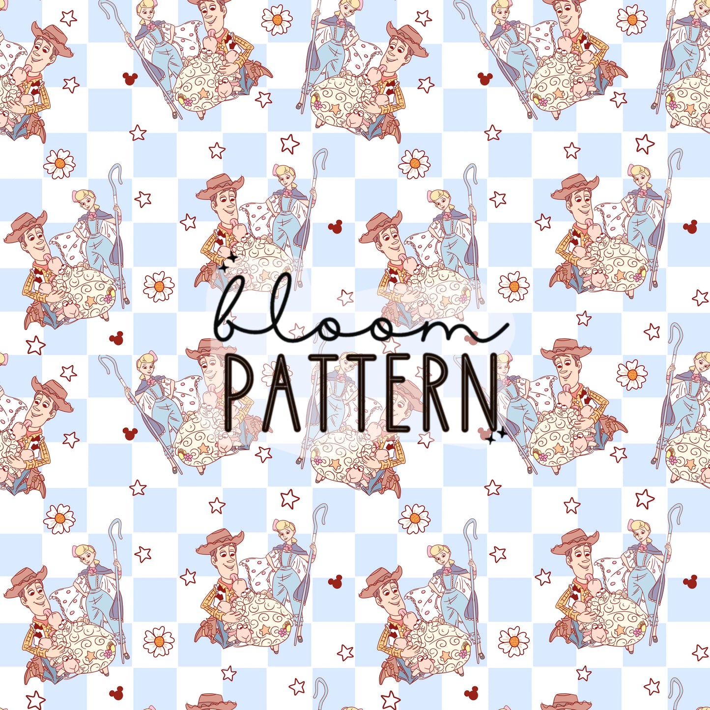 Toy Friends Seamless Pattern