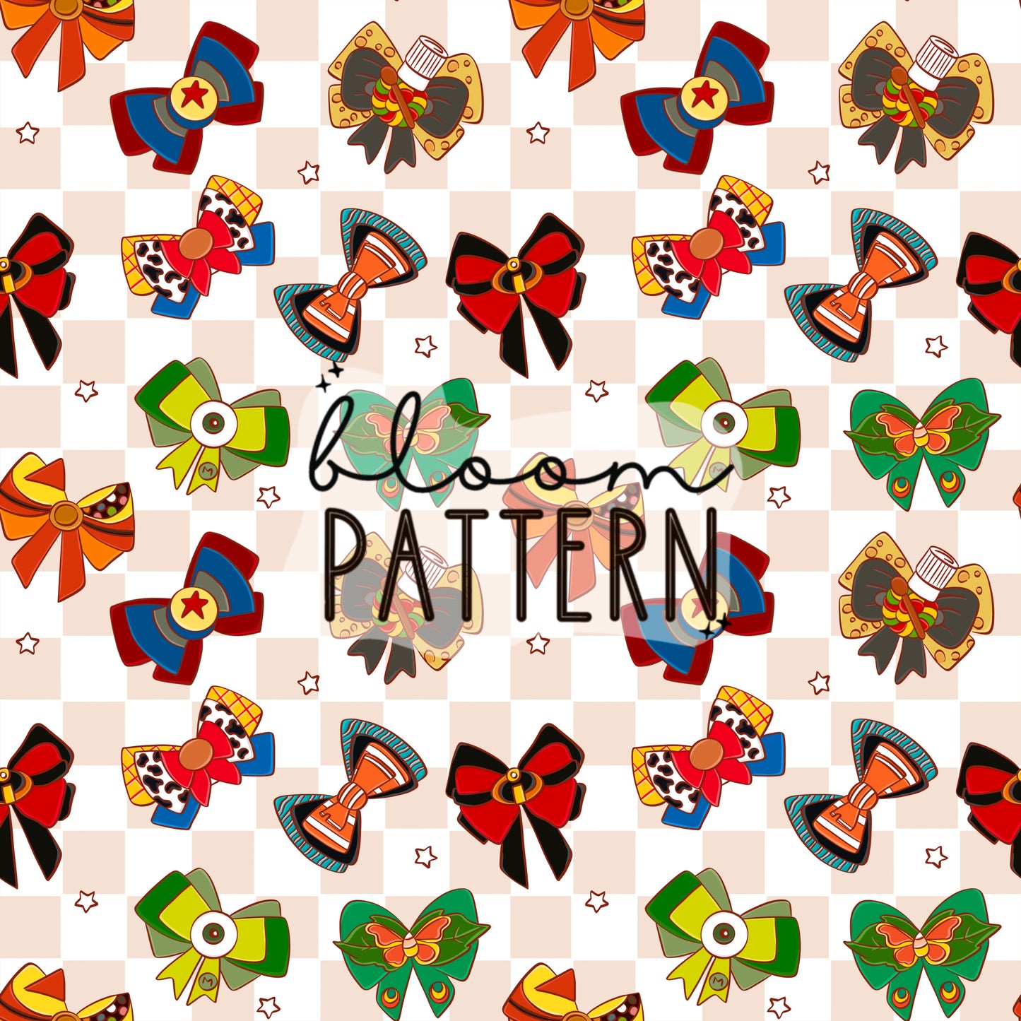 Magical Bow Seamless Pattern