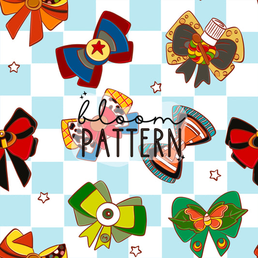 Magical Bow Seamless Pattern