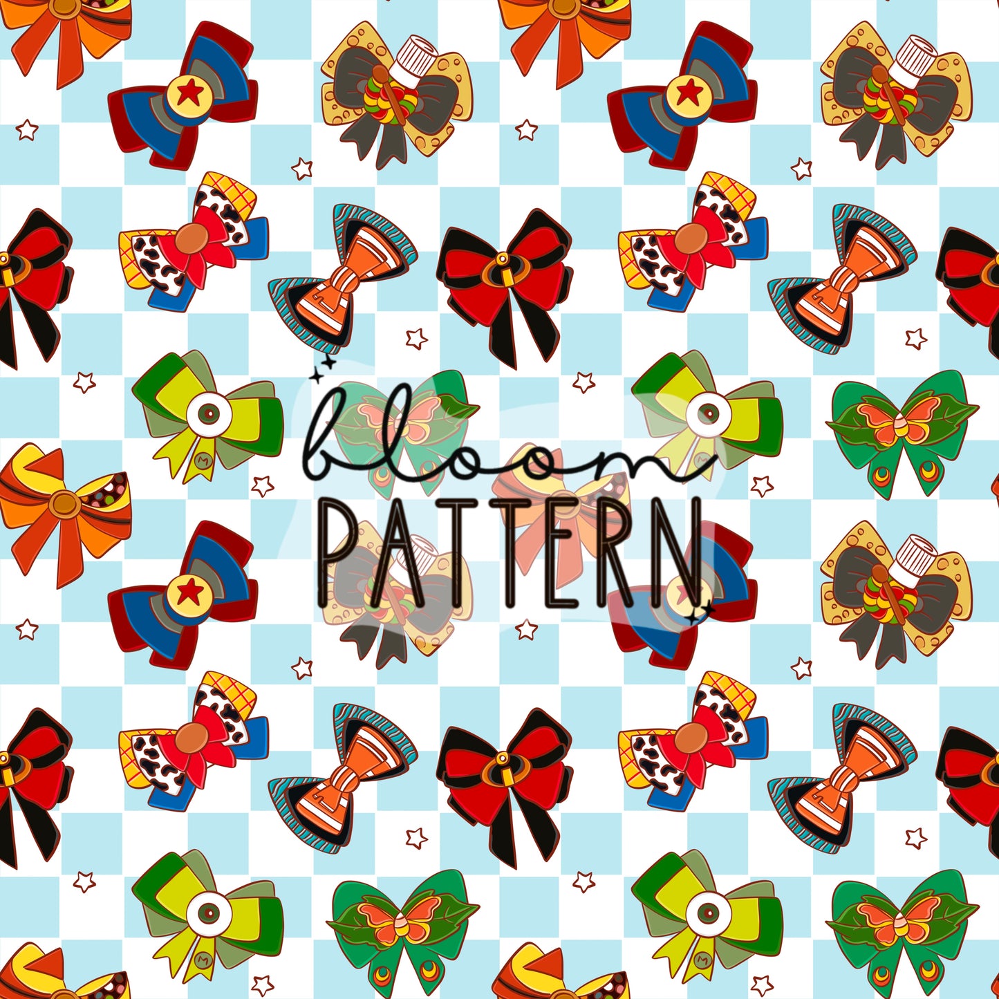 Magical Bow Seamless Pattern