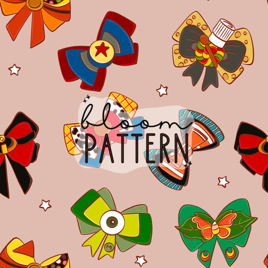 Magical Bow Seamless Pattern