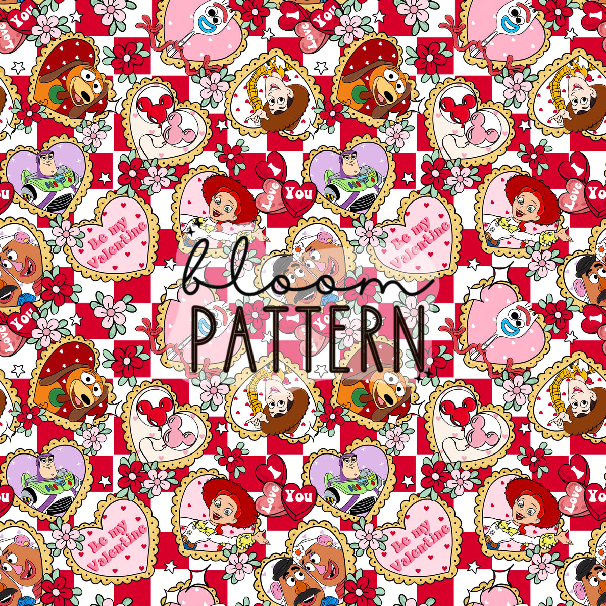 Pattern On Pattern Story Story Friends Valentines day Seamless Pattern – Bloom Patterns