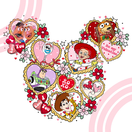 Story Friends Valentines Day Sublimation Design
