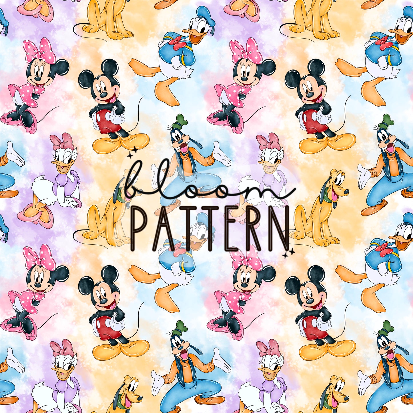 Mouse Magical Snacks Seamless Pattern