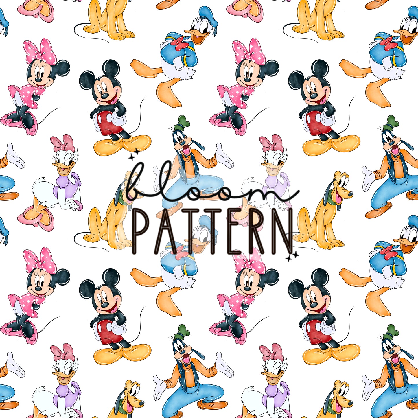 Mouse Magical Snacks Seamless Pattern