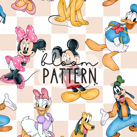 Mouse Magical Snacks Seamless Pattern