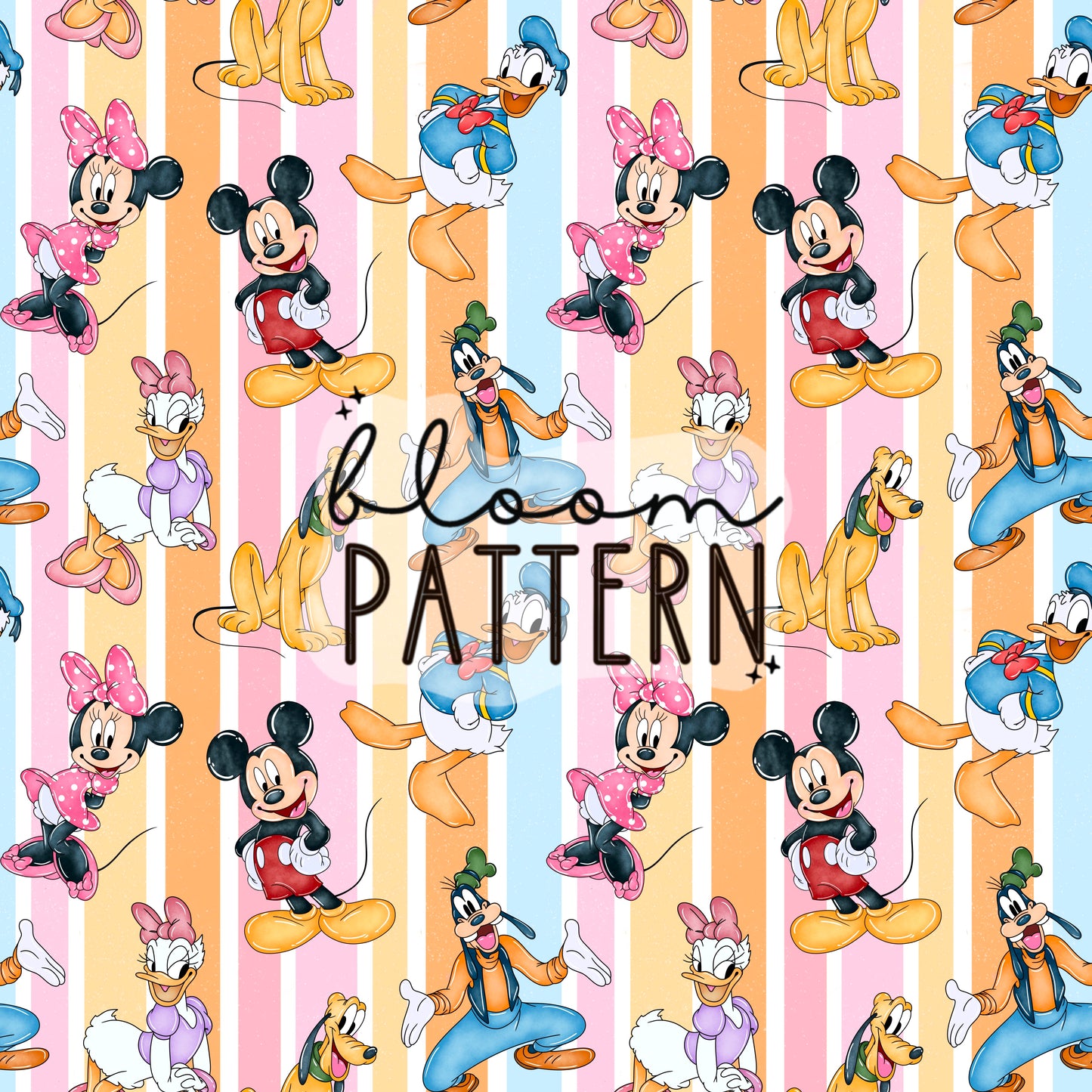 Mouse Magical Snacks Seamless Pattern