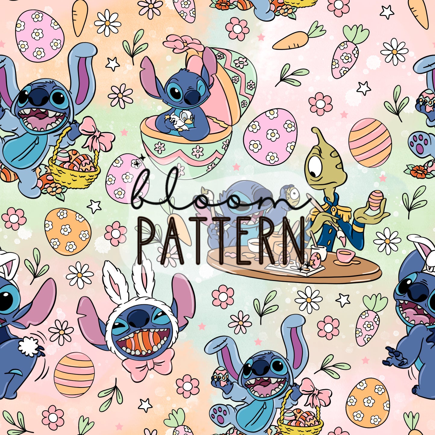 Easter Stitch Seamless pattern