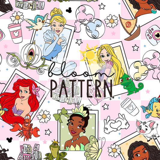Princess Magical Trip Seamless Pattern