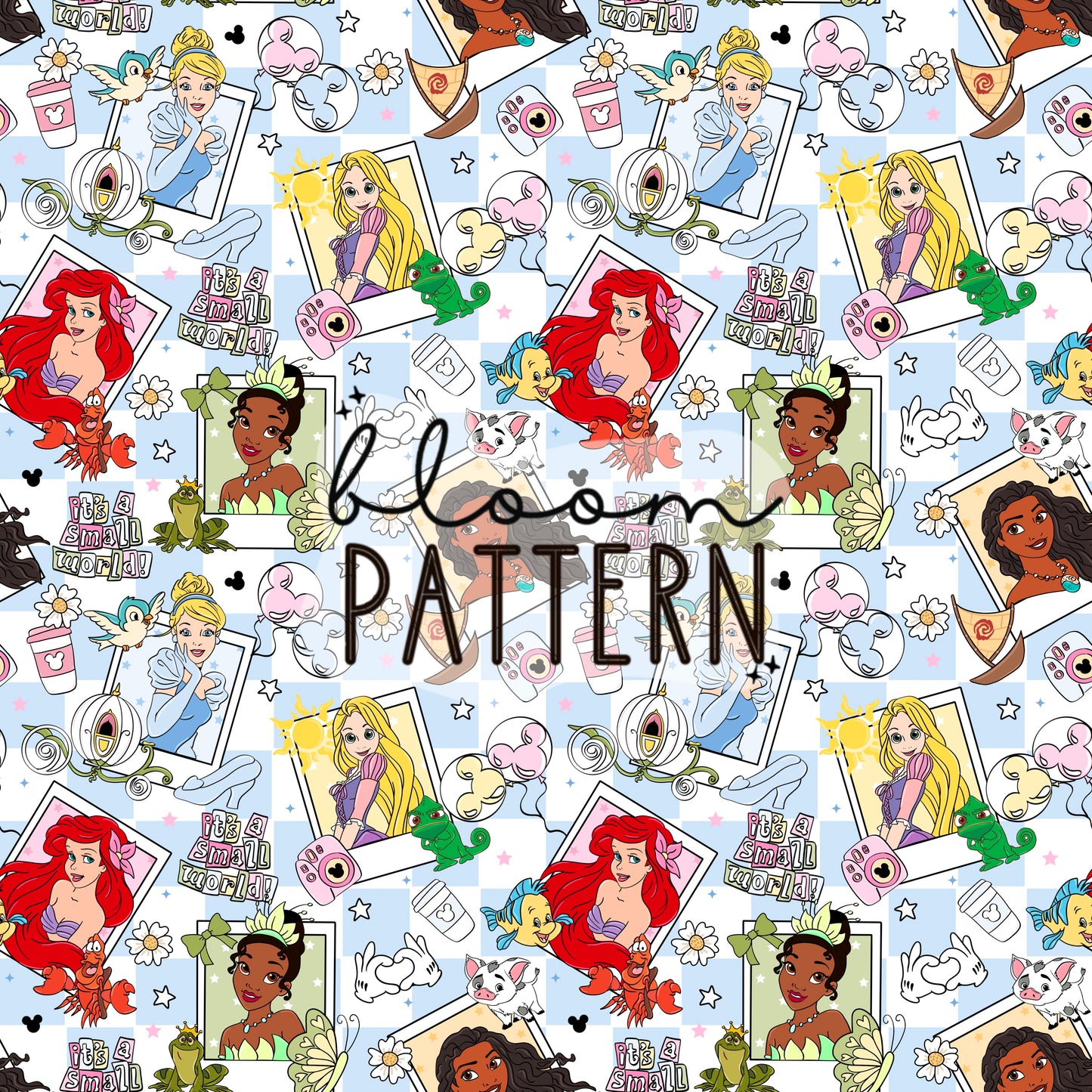 Princess Magical Trip Seamless Pattern