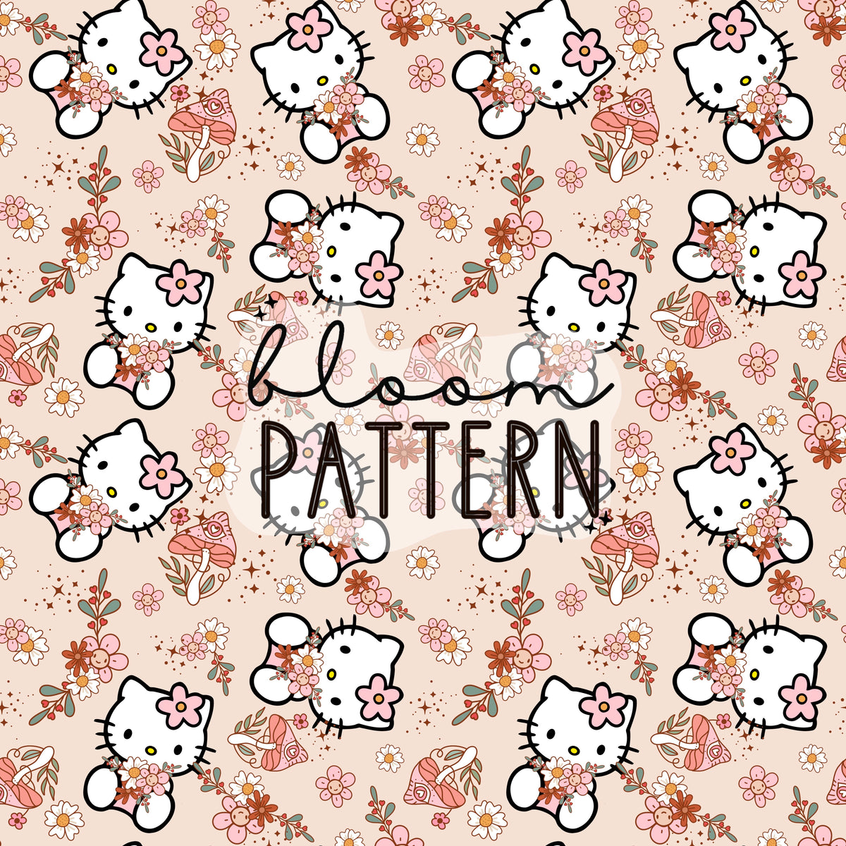 Kitty Spring Collection Kitty spring seamless pattern – Bloom Patterns