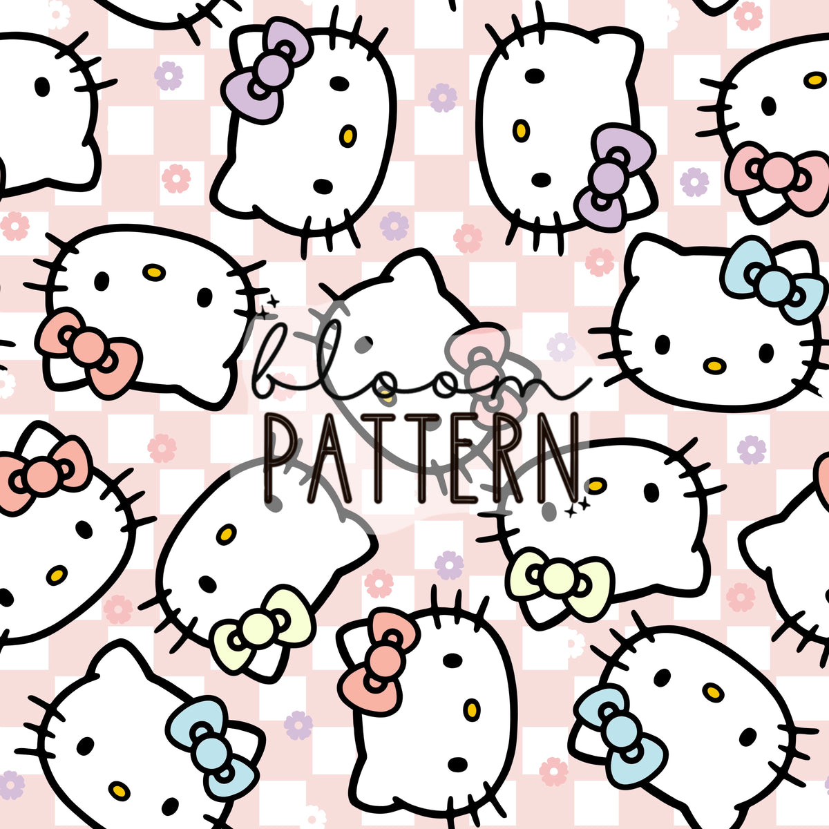 Hello Kitty Infinite Pattern Kitty Seamless Pattern – Bloom Patterns