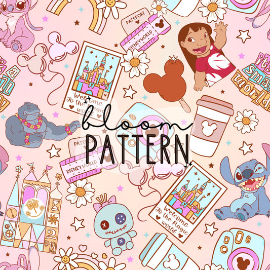 Stitch Magical Trip Seamless Pattern