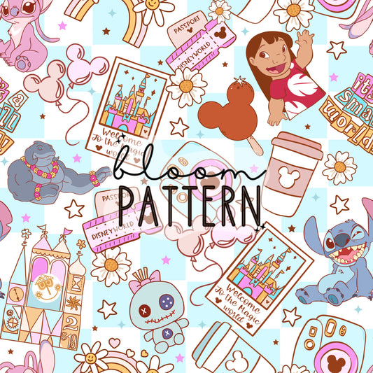 Stitch Magical Trip Seamless Pattern