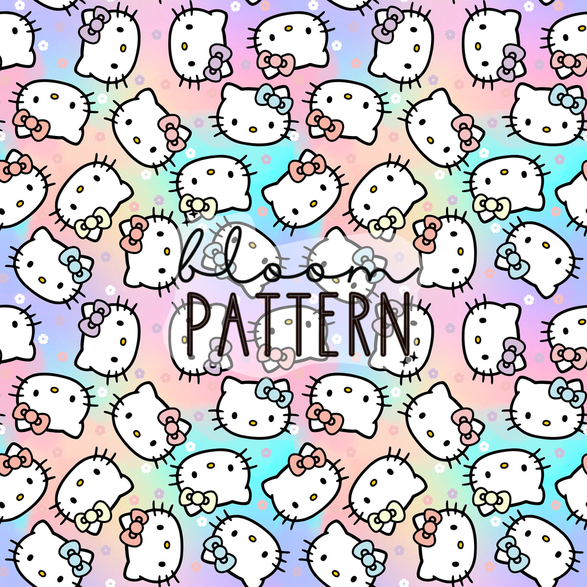 Hello Kitty Infinite Pattern Kitty Seamless Pattern – Bloom Patterns