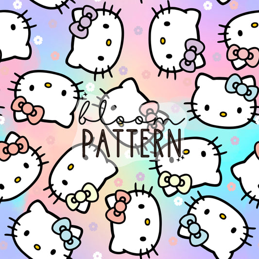 Kitty Seamless Pattern