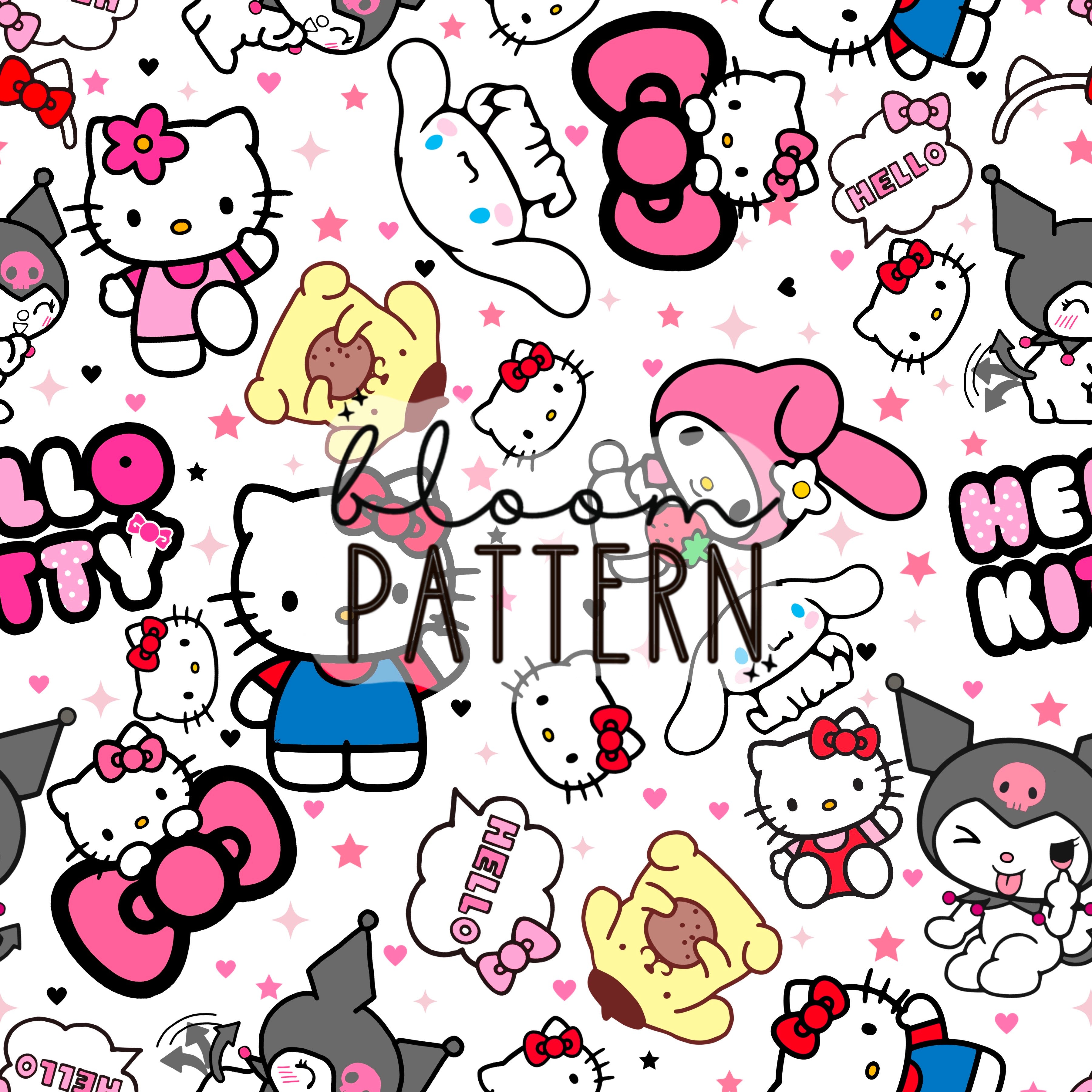 Kitty Spring Collection Kitty spring seamless pattern – Bloom Patterns