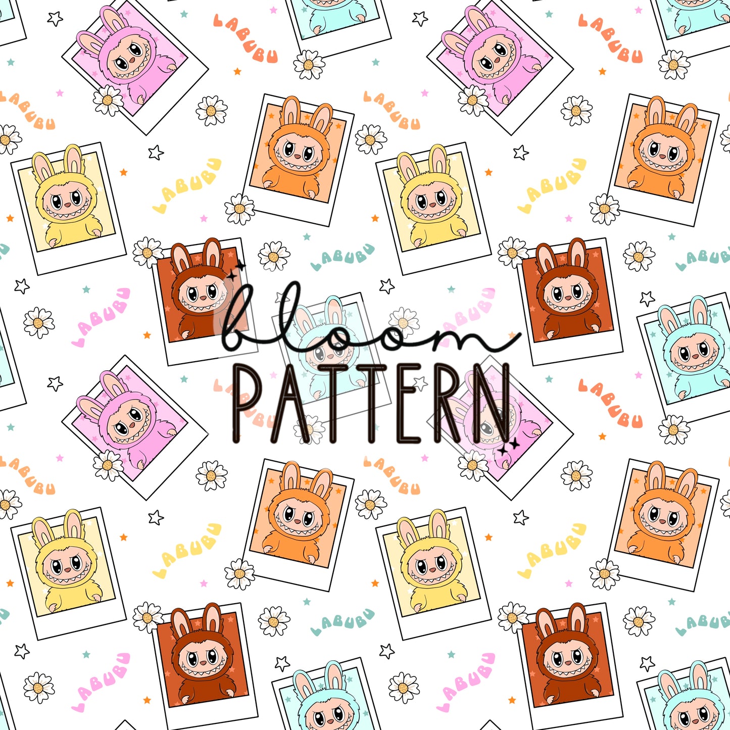 Labubu Seamless Pattern
