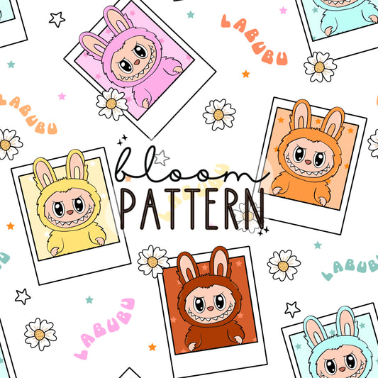 Labubu Seamless Pattern