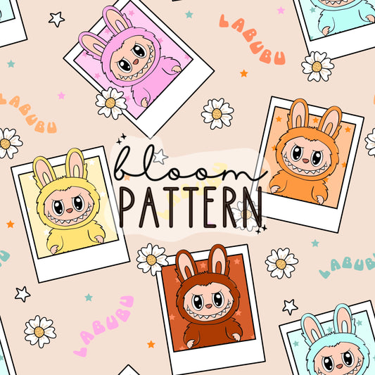 Labubu Seamless Pattern