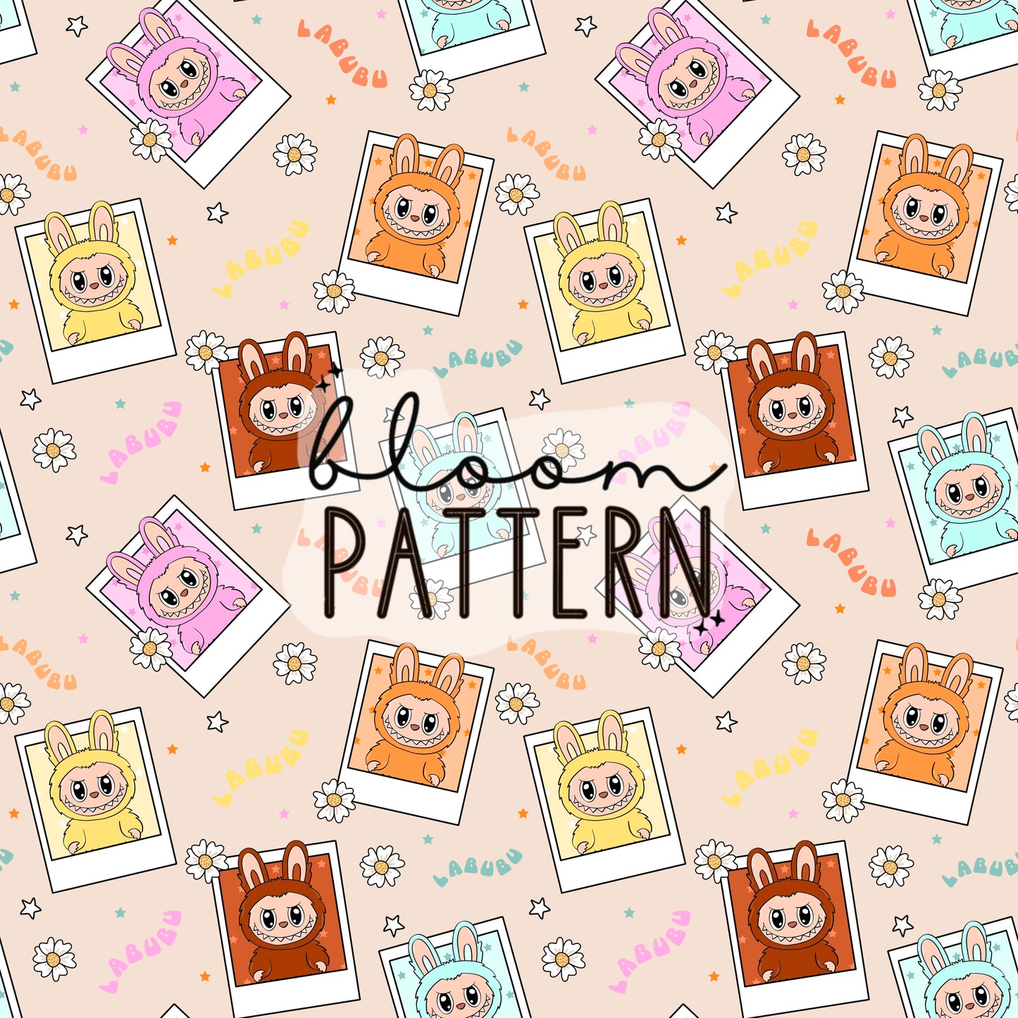Labubu Seamless Pattern