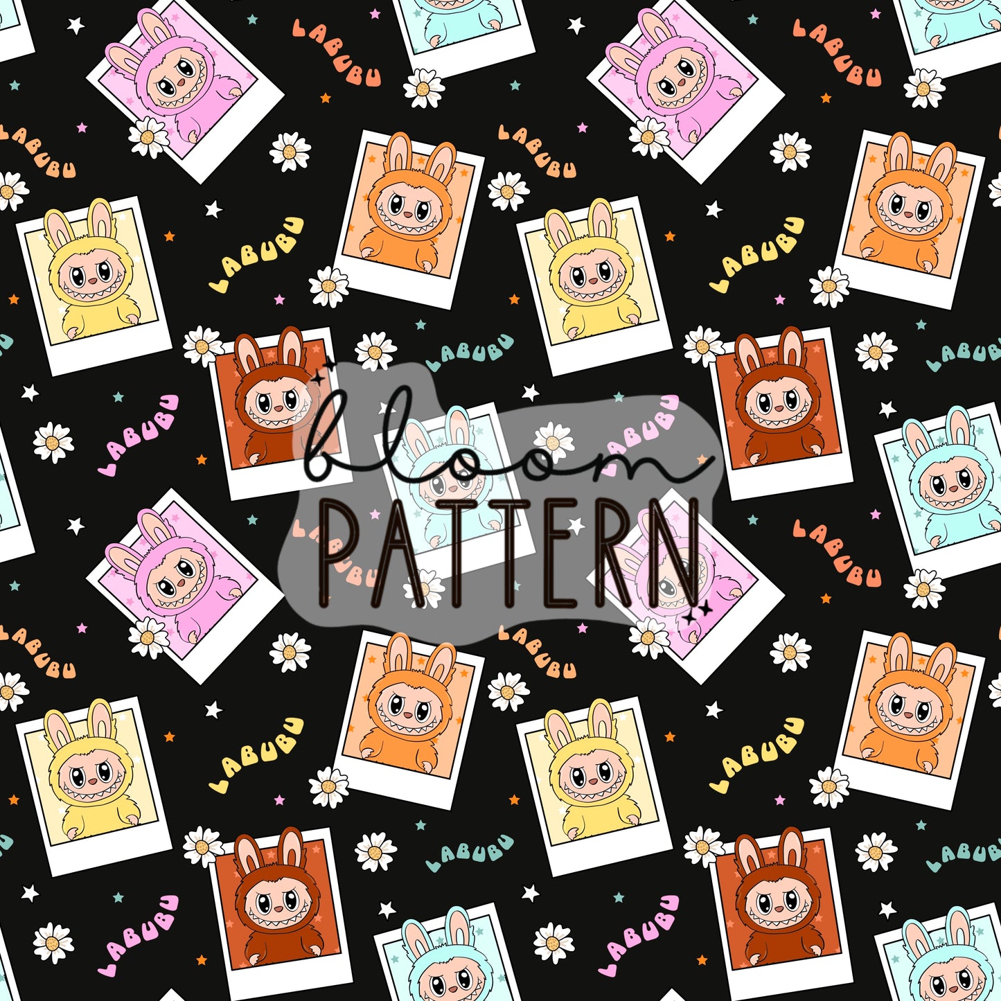 Labubu Seamless Pattern