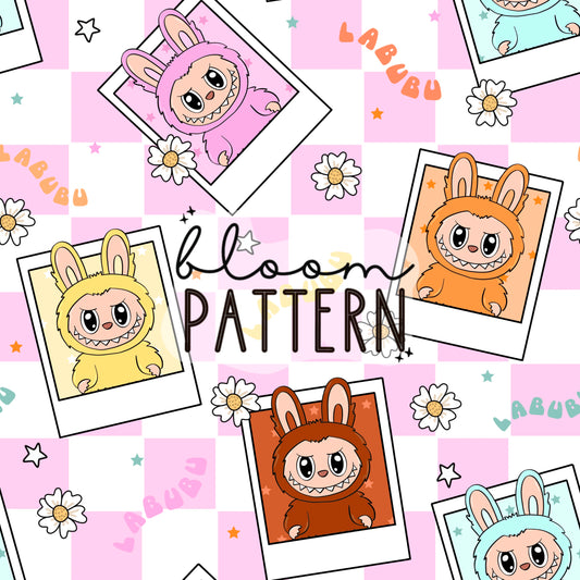 Labubu Seamless Pattern