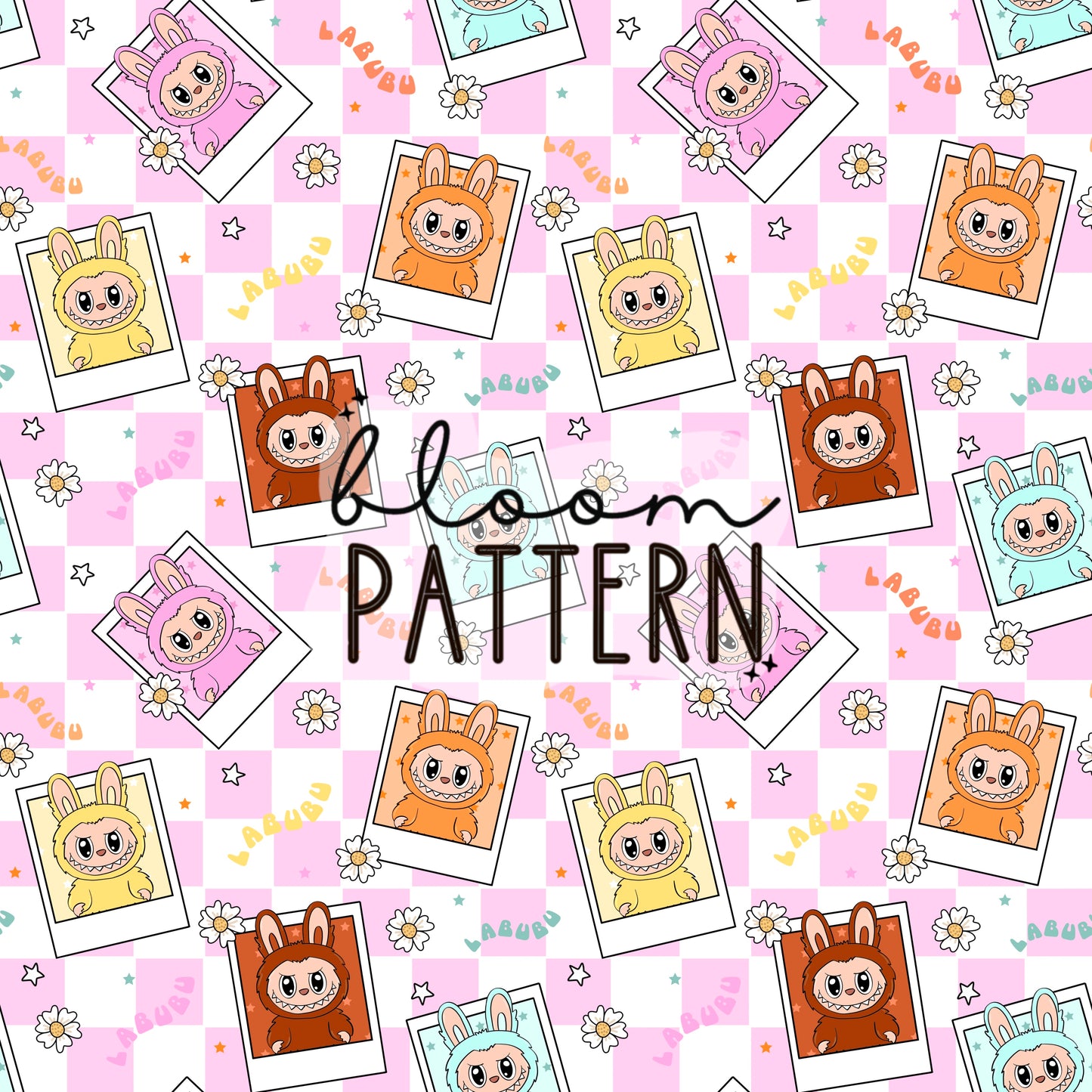 Labubu Seamless Pattern