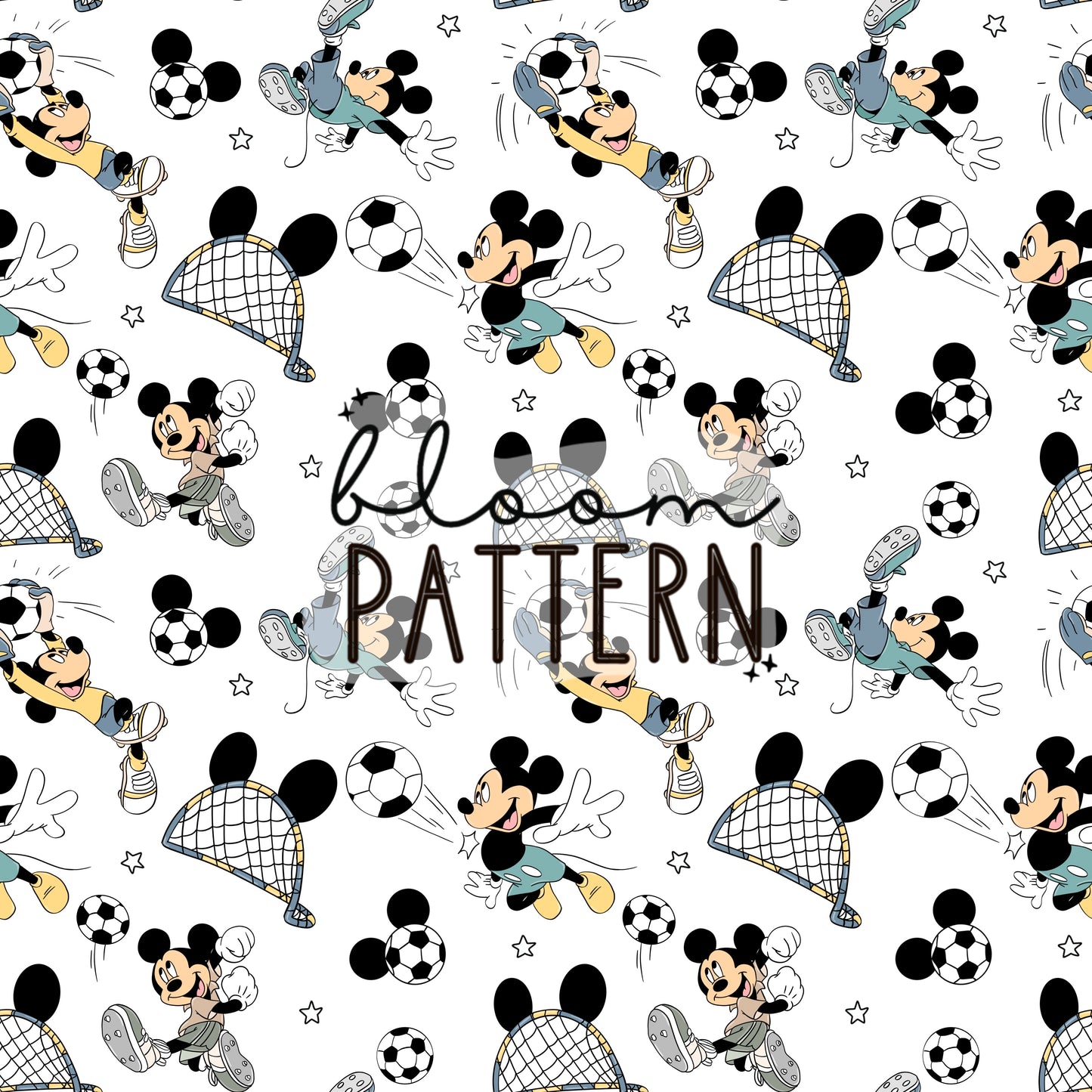 Soccer Magical Seamless Pattern