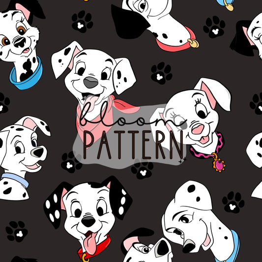 Dalmatians Seamless Pattern