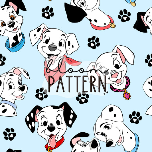 Dalmatians Seamless Pattern