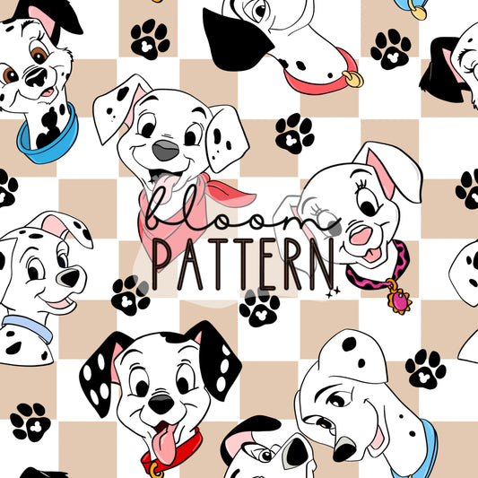Dalmatians Seamless Pattern