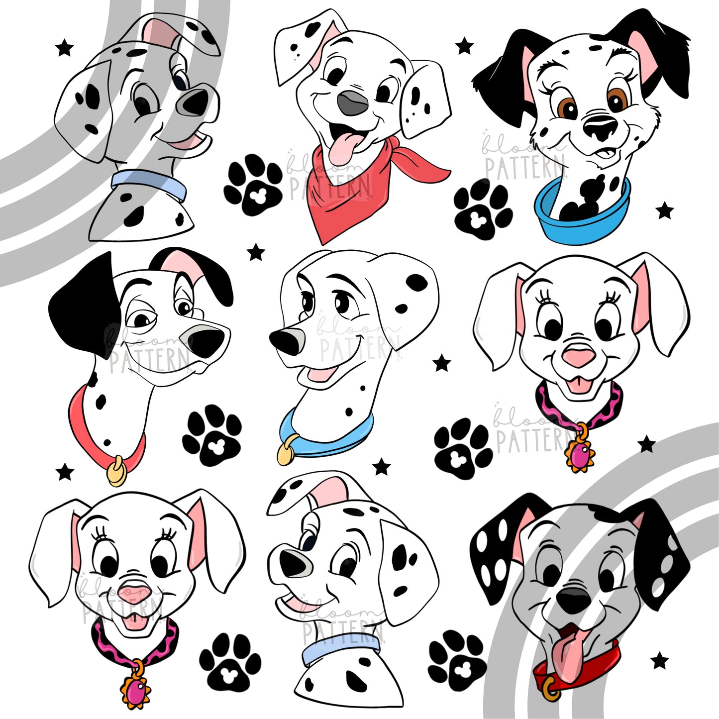 Dalmatians Sublimation Design