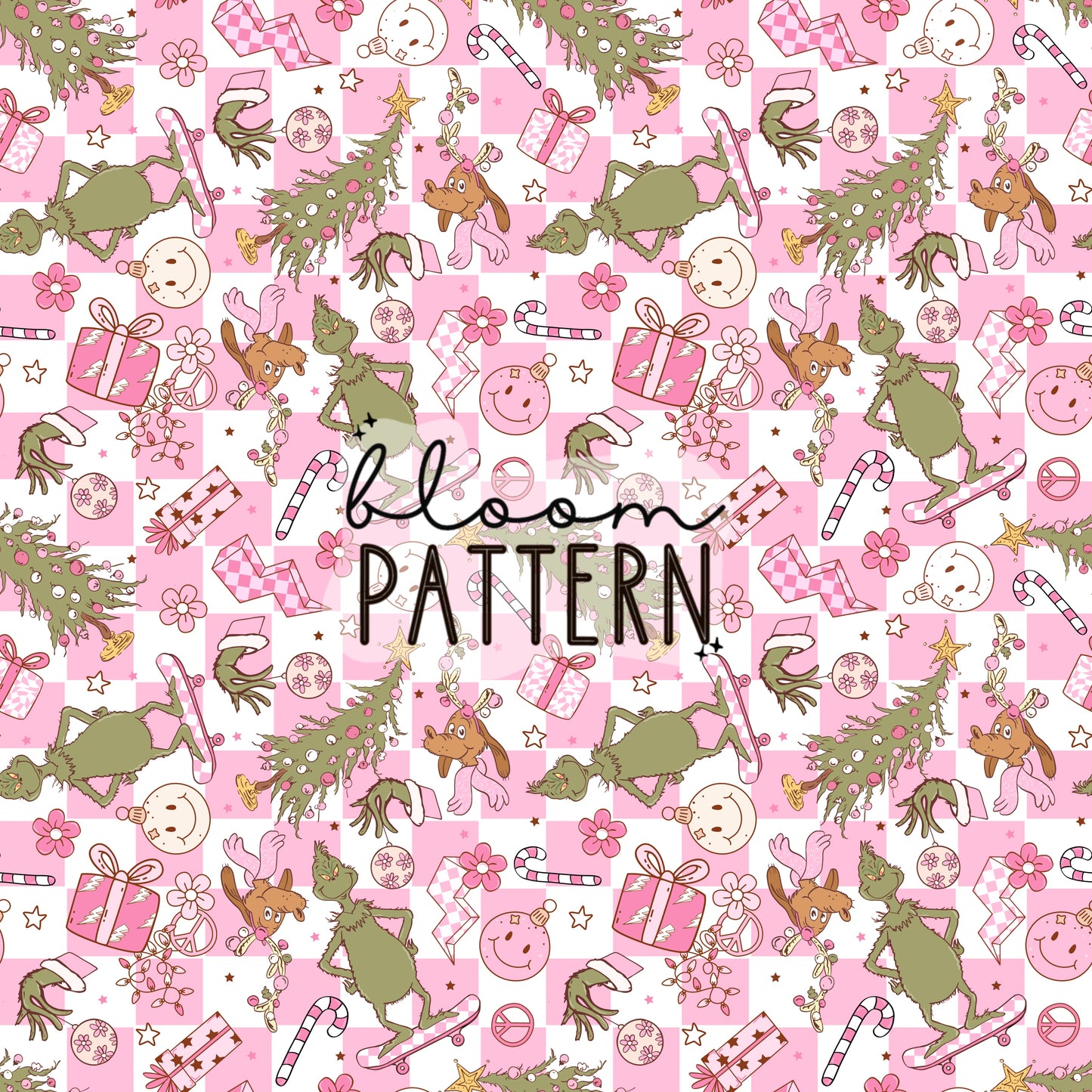 I Hate Christmas Seamless Pattern