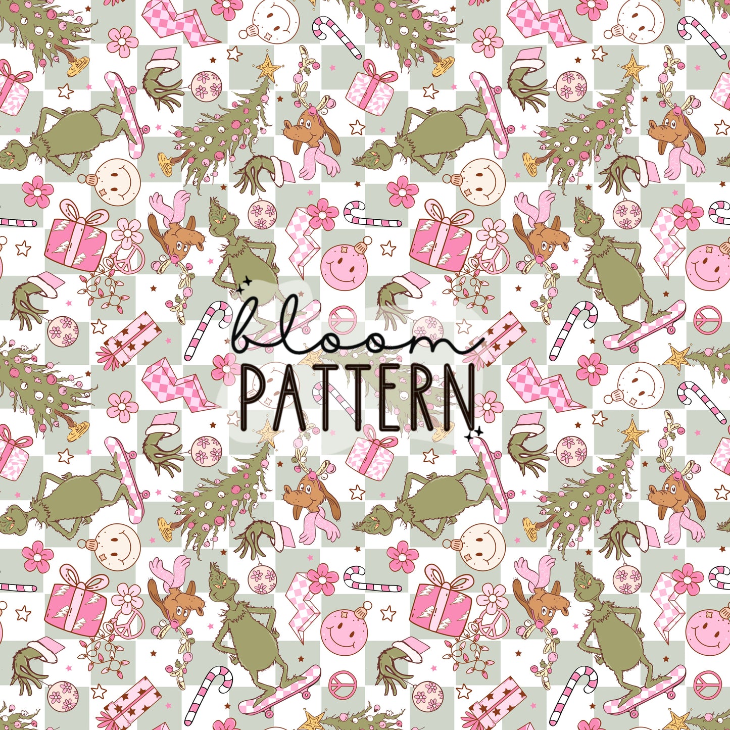 I Hate Christmas Seamless Pattern
