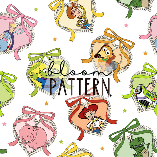 Toy Friends Magical Seamless Pattern