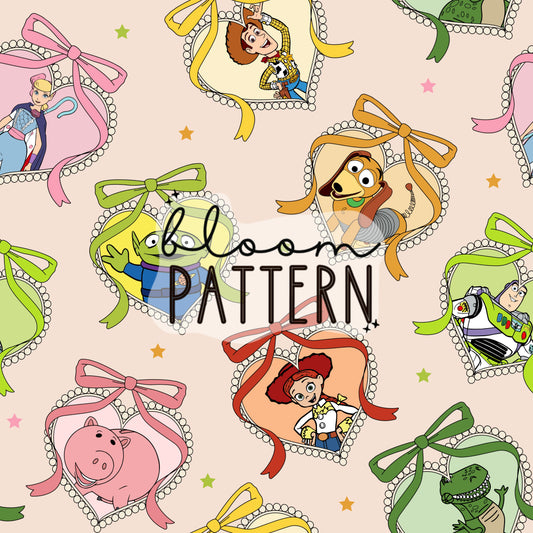 Toy Friends Magical Seamless Pattern