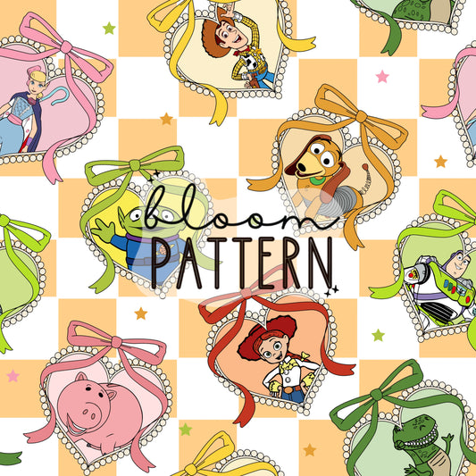 Toy Friends Magical Seamless Pattern