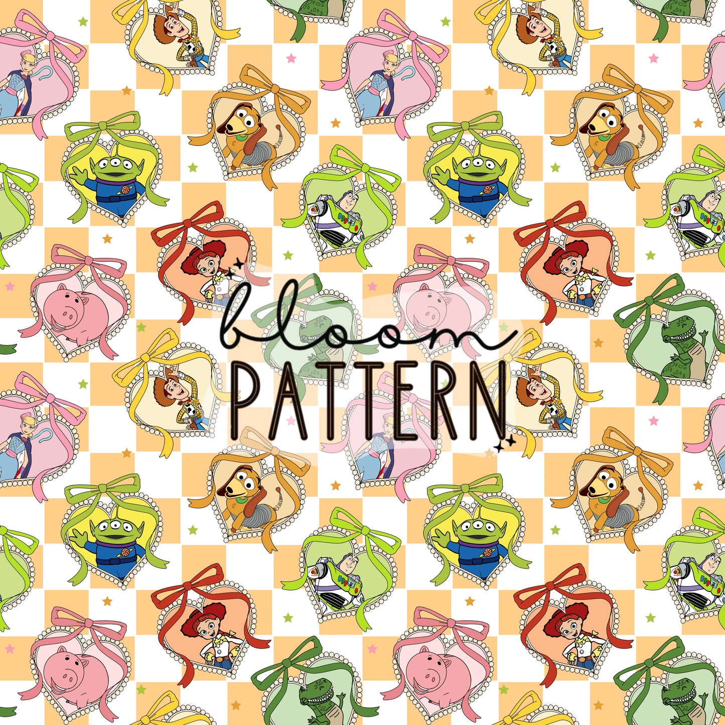 Toy Friends Magical Seamless Pattern