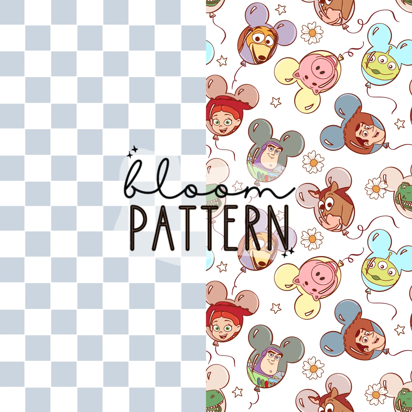 Toy Friends Magical Seamless Pattern