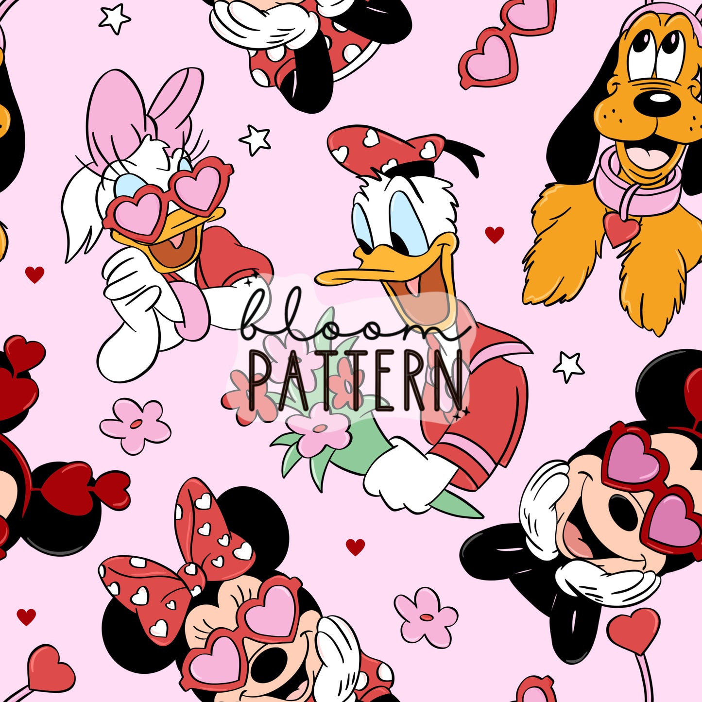 Valentines day Mickey Seamless