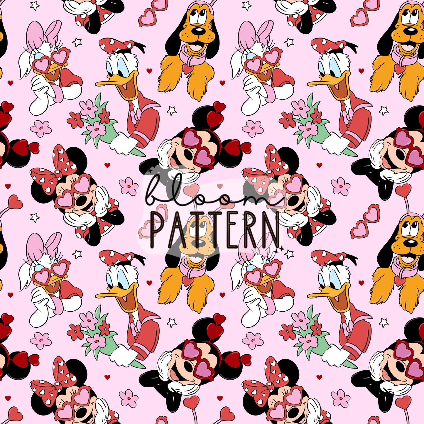 Valentines day Mickey Seamless