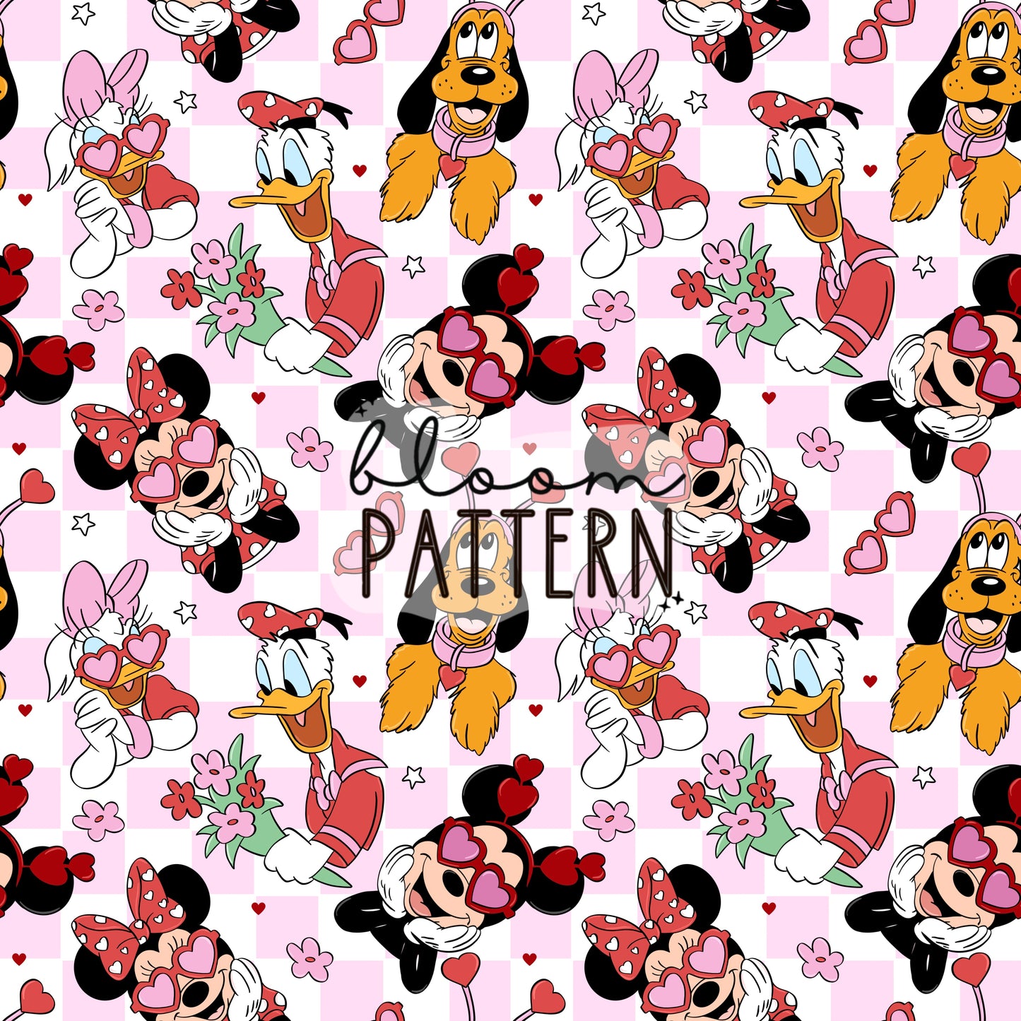 Valentines day Mickey Seamless