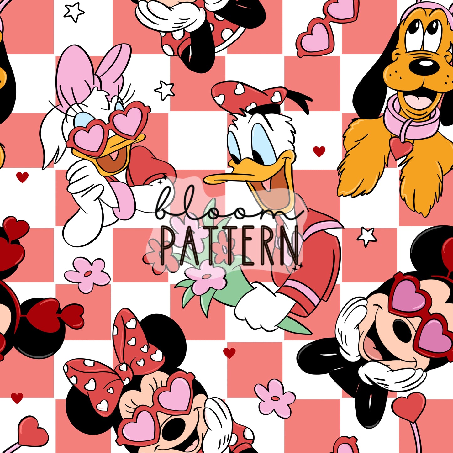 Valentines day Mickey Seamless
