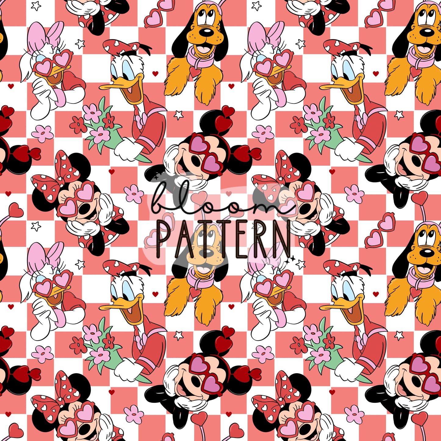 Valentines day Mickey Seamless