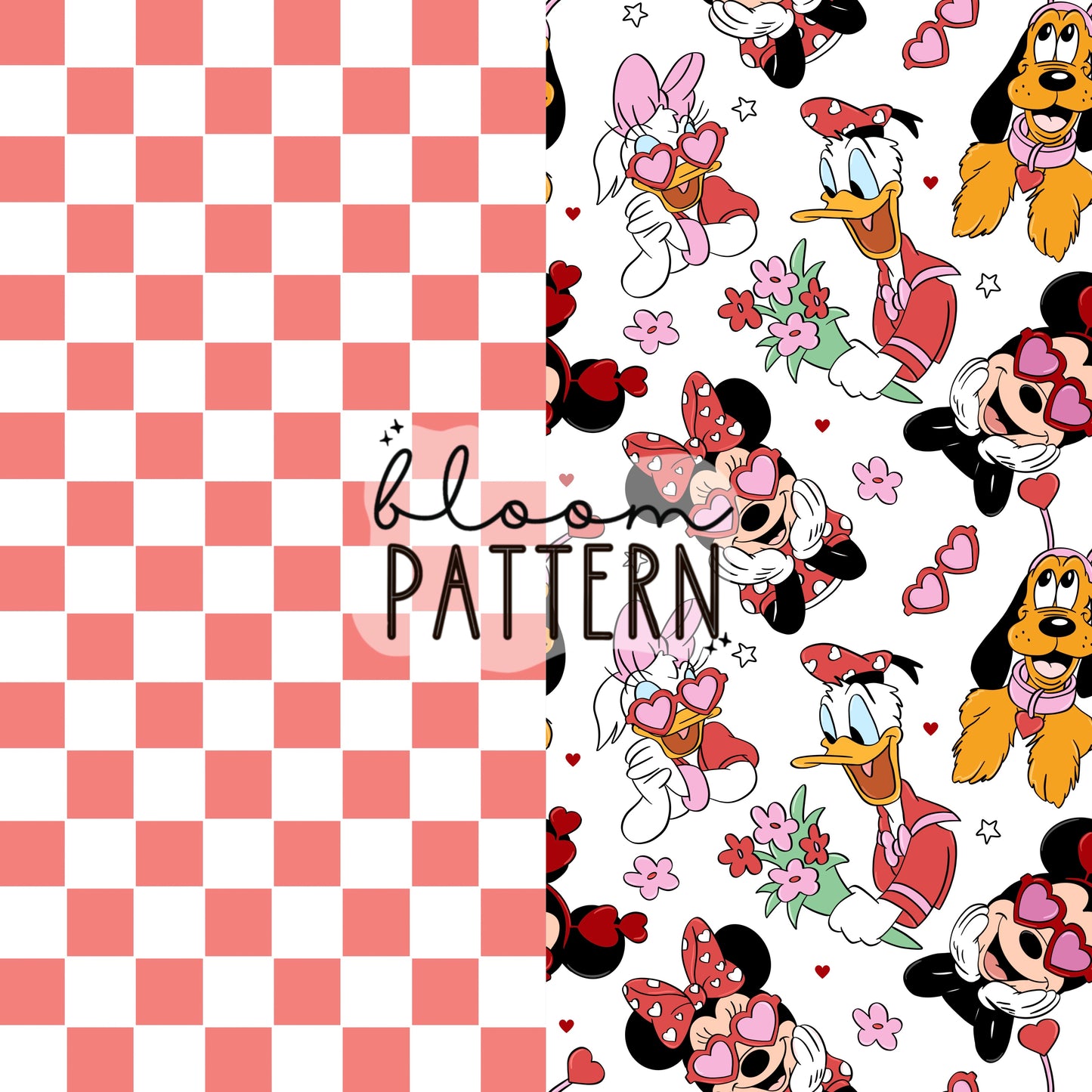 Valentines day Mickey Seamless