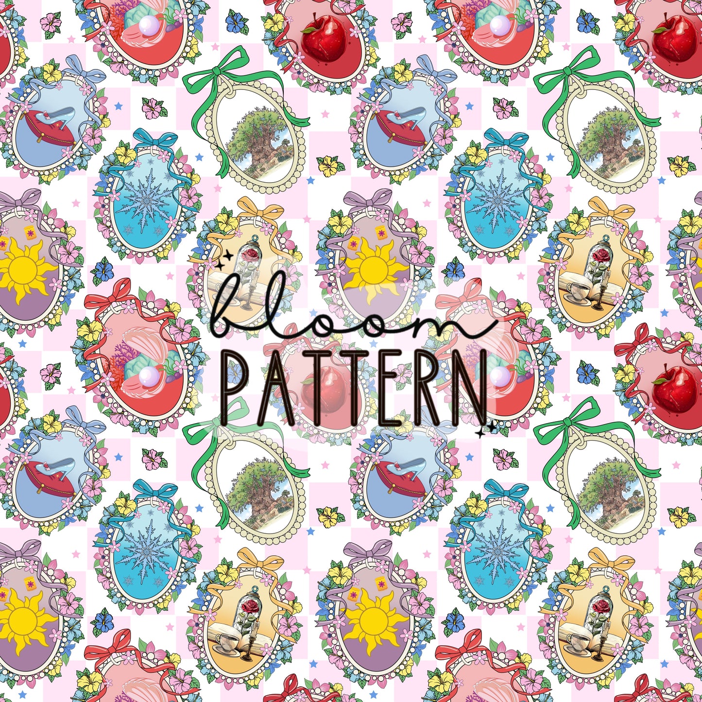 Princess Magical Trip Seamless Pattern