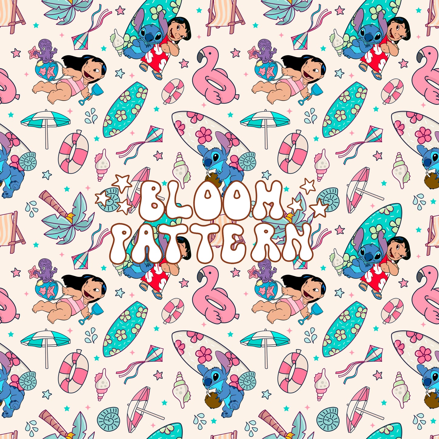 Summer Stitch Seamless Pattern