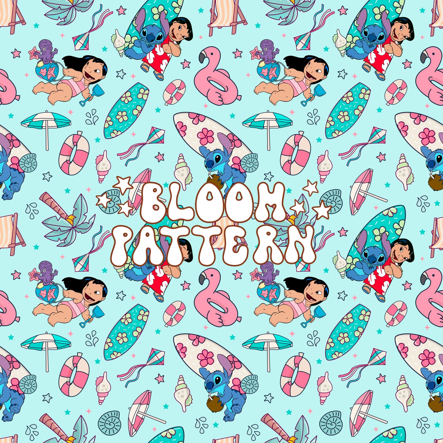 Summer Stitch Seamless Pattern